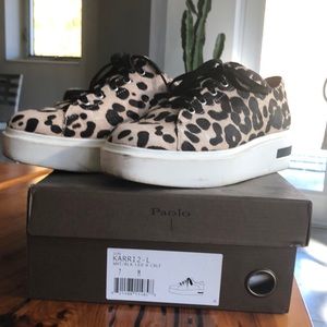 Paola animal calf hair/print sneaker sz 7